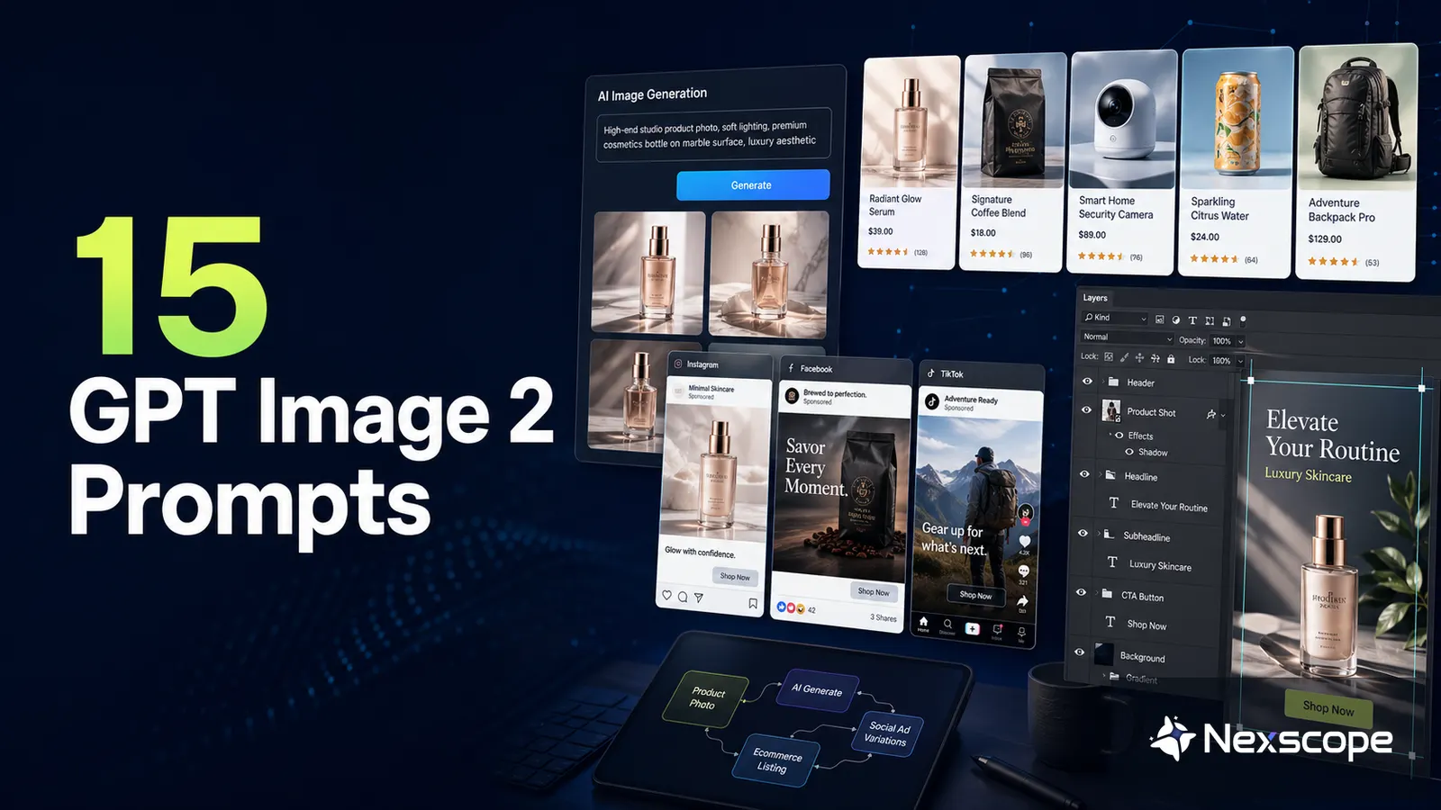 15 GPT Image 2 Prompts for Ecommerce Ads and Brand Visuals