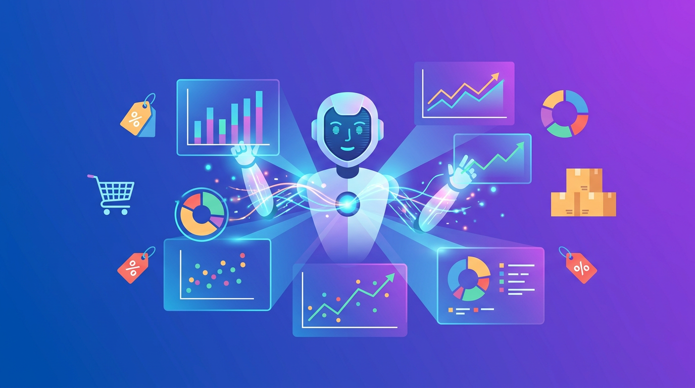 AI Market Intelligence Analyst analyzing e-commerce data, trends, and product opportunities