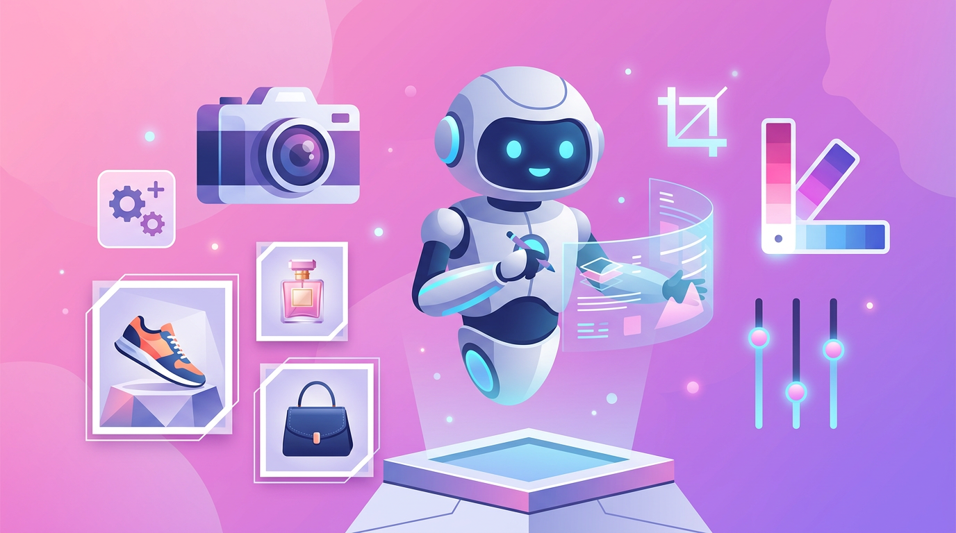 AI Creative Director generating professional product images and visual content for e-commerce