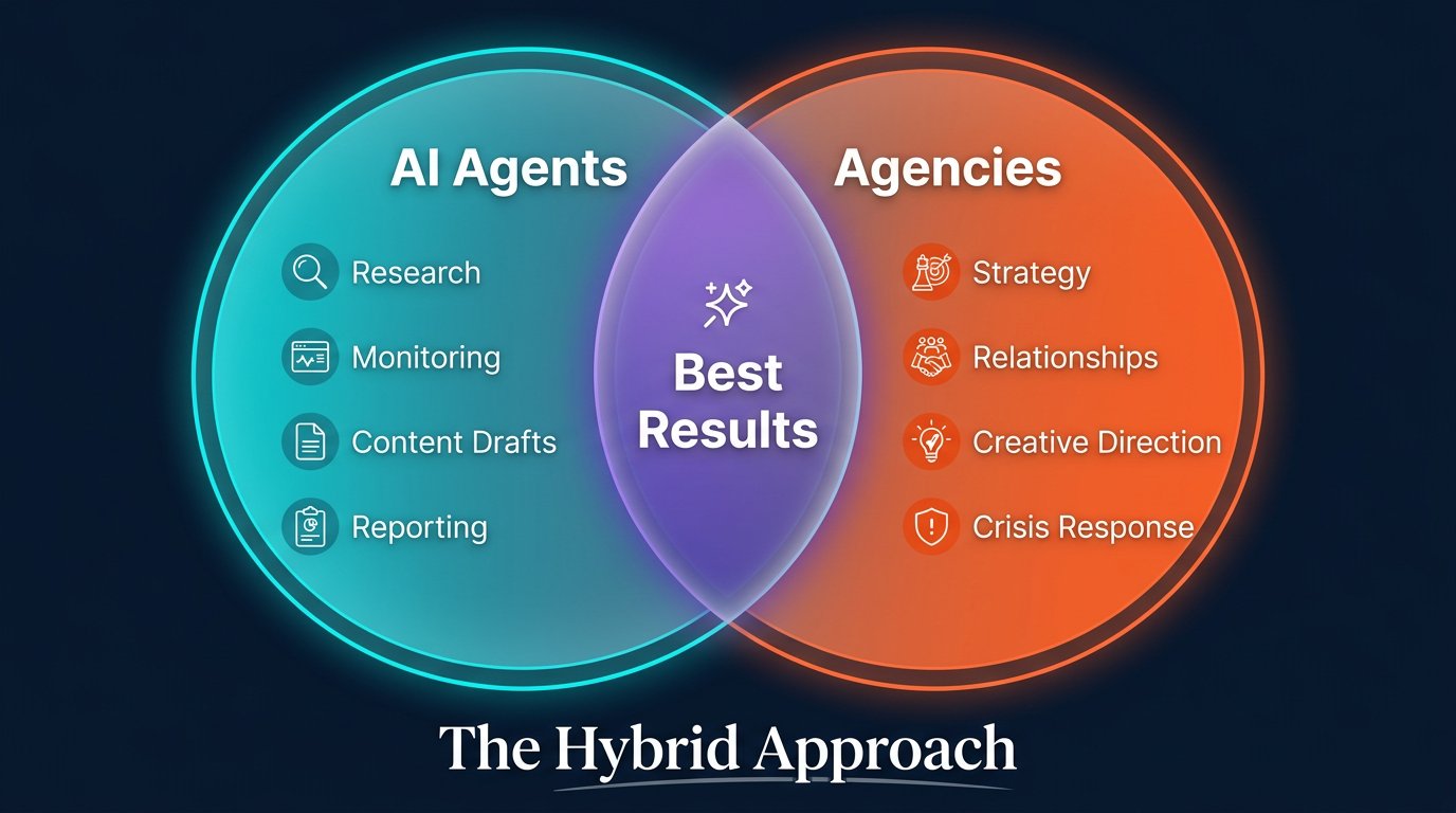 Hybrid Approach: AI + Agency