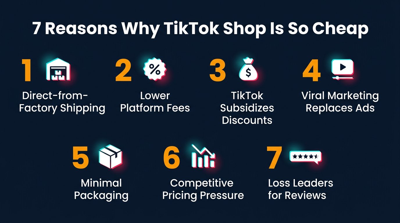 7 Reasons Why TikTok Shop Is So Cheap