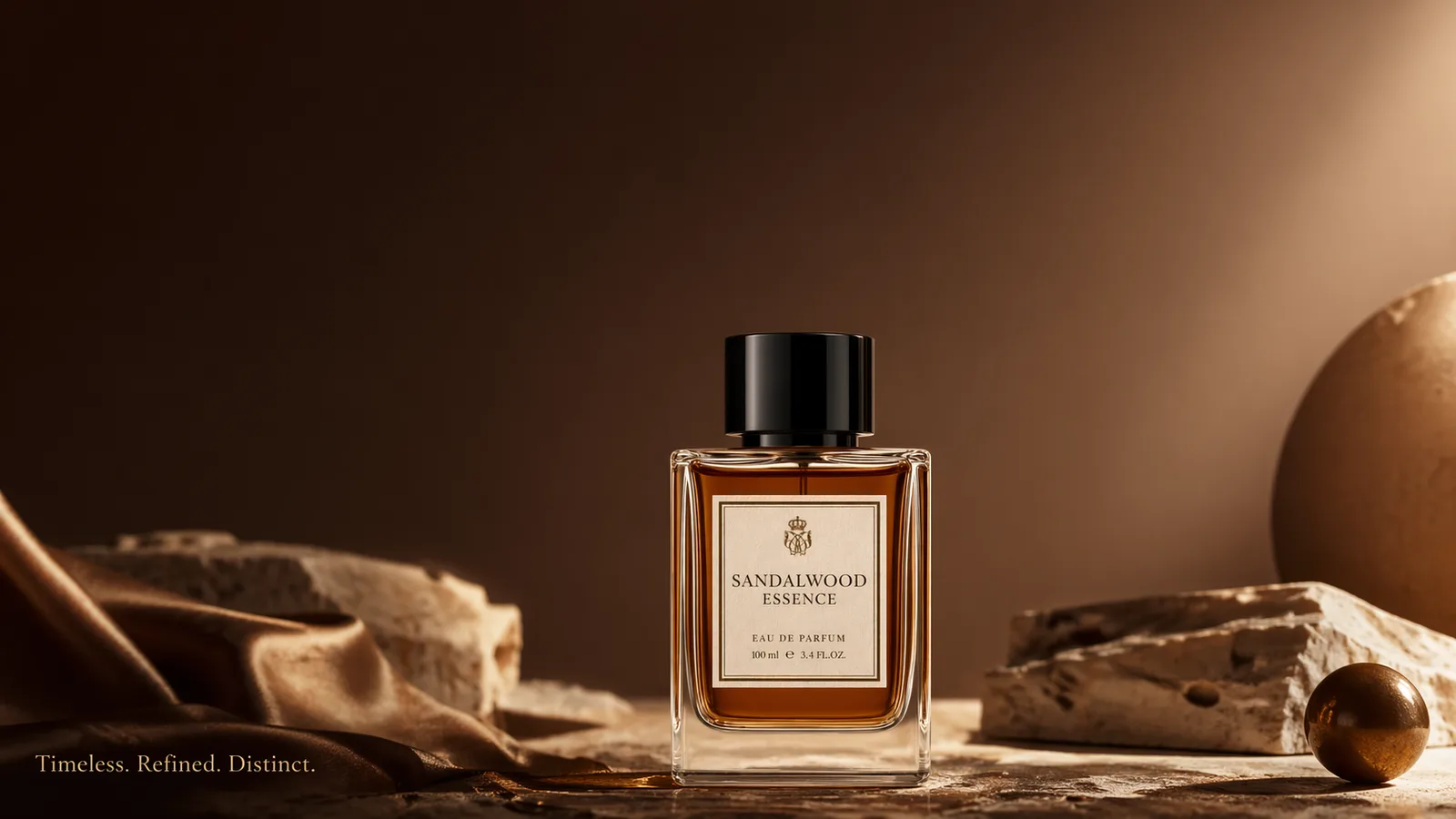 GPT Image 2 hero banner for independent e-commerce site showing luxury perfume with cinematic lighting and elegant tagline