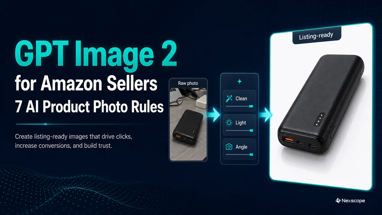 GPT Image 2 for Amazon Sellers: 7 AI Product Photo Rules